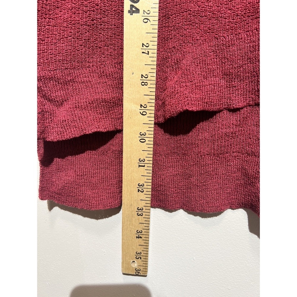 Eileen Fisher 100% Laine Wool Knit Tunic Sweater Size Large V-Neck Long Sleeve - Picture 4 of 7